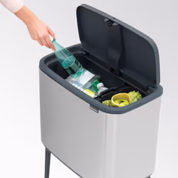 Brabantia 316227 poubelle 34 L Rectangulaire Plastique, Acier Acier inoxydable - Vue supplémentaire 8