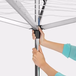 Brabantia Rotary Essential Séchoir parapluie Gris, Métallique