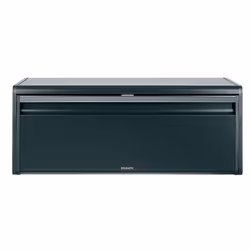 Brabantia Matte Black Fall Front Bread Bin, Rectangulaire, Noir, 463 mm, 249 mm, 186 mm, 1 pièce(s)