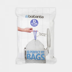 Brabantia PerfectFit sac poubelle 20 L Blanc 40 pièce(s)