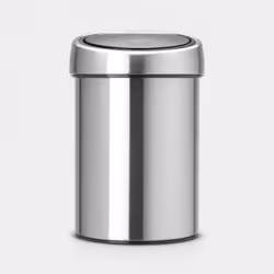 Brabantia TOUCH BIN, 3 L, Rond, Acier, Acier, Belgique, 18 cm