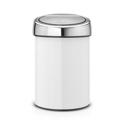 Brabantia Touch Bin, 3 litres, Blanc