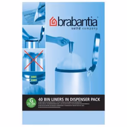 Brabantia Bin Liners, taille G, 23-30 L - 40 sacs