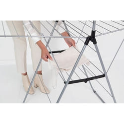 BRABANTIA - HangOn - Séchoir - 25 m - Avec portant à cintres - Metallic grey