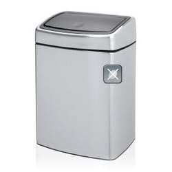 Brabantia Touch Bin 10 L Rectangulaire Acier Argent