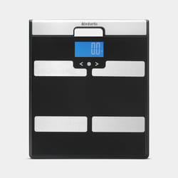 Brabantia 481949 Carré Noir, Acier inoxydable Pèse-personne électronique