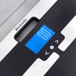 Brabantia 481949 Carré Noir, Acier inoxydable Pèse-personne électronique