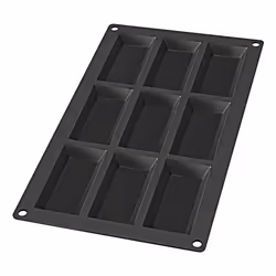 Lékué 881107, Moule à gâteau, Rectangulaire, -60 °C, 220 °C, Noir, Silicone