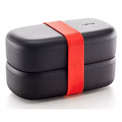 Lékué LunchBox To Go Ovale contenant 0,5 L Noir 2 pièce(s)