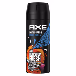 AXE Skateboard &amp; Fresh Roses, Hommes, Déodorant, Déodorant spray, Spray, 150 ml, Floral, Bois