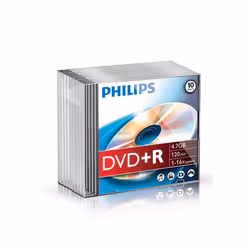 Philips DVD+R DR4S6S10F/00, 10 pièce(s), 4,7 Go