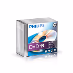 Philips DVD-R DM4S6S10F/00, 4,7 Go