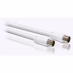 Philips Câble coaxial PAL SWV2516W/10, 1,5 m, Blanc