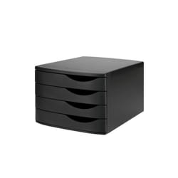 Jalema Module de classement Re-Solution, 4 tiroirs noir