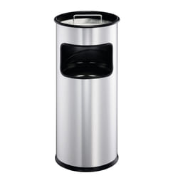 Durable 333023 poubelle 17 L Rond Métal Argent