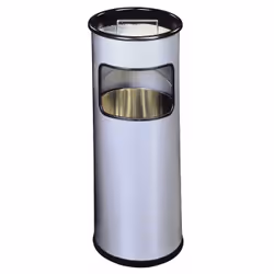 Durable 333023 poubelle 17 L Rond Métal Argent