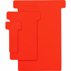 Atlanta T-cards, Rouge, 93 mm, 125 mm, 100 pièce(s)