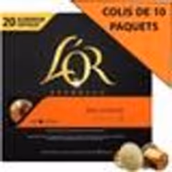 [Lot de 10] LOR Café Espresso Delizioso - Intensité 5 - Compatible Nespresso - 20 capsules - 104 g