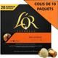 [Lot de 10] LOR Café Espresso Delizioso - Intensité 5 - Compatible Nespresso - 20 capsules - 104 g
