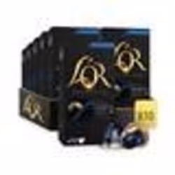LOr Espresso Café - 100 Capsules Ristretto Decaffeinato Intensité 9 - Compatibles Nespresso® - Lot de 10 x 10