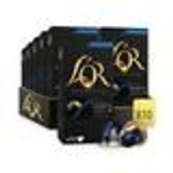 LOr Espresso Café - 100 Capsules Ristretto Decaffeinato Intensité 9 - Compatibles Nespresso® - Lot de 10 x 10