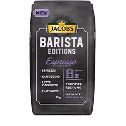 Jacobs Barista Editions Espresso, 1 kg, Cappucino, Espresso, Latte macchiato, Café fortement torréfié