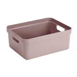 Sunware 09700624, Compartiment de rangement, Rose, Rectangulaire, Plastique, Monochromatique, 24 L