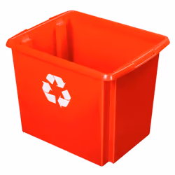 Sigma home 35800649, Boîte de rangement, Rouge, Rectangulaire, Polypropylène (PP), Image, 45 L