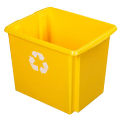 Sigma home 35800646 Boîte de rangement Rectangulaire Polypropylène (PP) Jaune