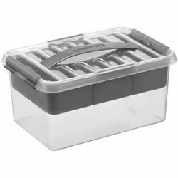 Aspect Coloris Gris Transparent Matériau principal Plastique Dimensions Hauteur (en cm) 14,00 Longueur (en cm) 30,00 Profonde ...