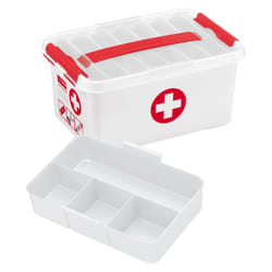 Sunware 8711112792197 Boîte de rangement Rectangulaire Rouge, Blanc