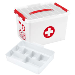 Sunware 8711112798250 Boîte de rangement Rectangulaire Rouge, Blanc