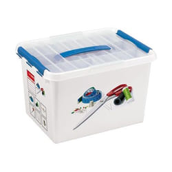 Sunware 8711112798335 Boîte de rangement Rectangulaire Bleu, Blanc