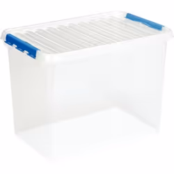 Boîte de rangement QLINE 72L transparente