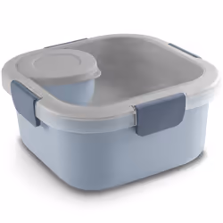 Sigma home 99911687, Boîte de rangement alimentaire, Adulte, Bleu foncé, Gris, Monochromatique, Carré, Garçon/Fille
