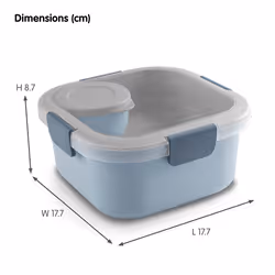 Sigma home 99911687 gamelle Boîte de rangement alimentaire 1,4 L Bleu foncé, Gris 1 pièce(s)