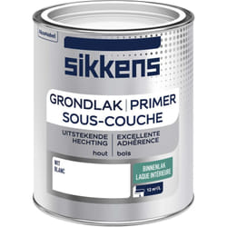 Sikkens - Peinture Sous-couche Laque pour Boiseries Intérieures - Excellente adhérence, garantie un résultat durable - Satin Blanc 0,75 l