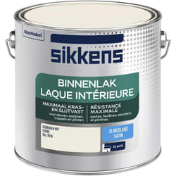 Sikkens - Peinture Laque Intérieure Bois et Fer - Résistance maximale aux taches et rayures - Satin Ivoire 2,5 l