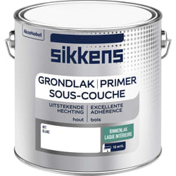 Sikkens - Peinture Sous-couche Laque pour Boiseries Intérieures - Excellente adhérence, garantie un résultat durable - Satin Blanc 2,5 l