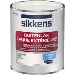 Sikkens - Peinture Laque Extérieure Bois et Fer - Finition tendue, sous-couche intégrée, facile à appliquer - Satin Ivoire 0,75 l