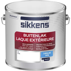 Sikkens - Peinture Laque Extérieure Bois et Fer - Finition tendue, sous-couche intégrée, facile à appliquer - Satin Blanc 2,5 l