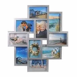 Henzo Holiday, Cadre photo, Plastique, Argent, Mur, 15 x 10 cm, Rectangulaire