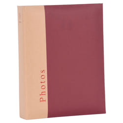 Henzo 50.206.09 album photo et protège-page Bourgogne 200 feuilles 10 x 15 Reliure collée