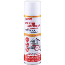 Beaphar Spray et Diffuseur Automatique Insecticide Habitat 500ml