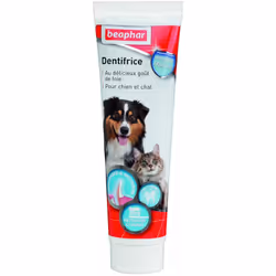 La pâte dentifrice Beaphar pour chien et chat est au délicieux goût de foie. Elle permet de brosser efficacement les dents du ...