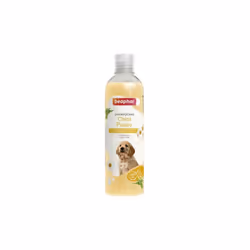 Ce shampooing est extra doux et convient parfaitement au pelage fragile du chiot. Son pH neutre respecte son épiderme sensibl ...