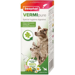 Vermipure liquide Beaphar pour chiot et chien : 50 ml