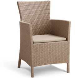 Allibert - Chaise de salle à manger de jardin Iowa Cappuccino 215519 Keter - Cappuccino