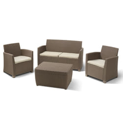 Allibert 206999 ensemble de meubles de jardin Beige, Marron