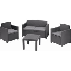 Allibert 213968 ensemble de meubles de jardin Anthracite, Gris